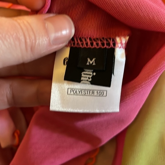 NWT Expired Girl Mesh Mini Dress Multicolor  Abstract Pattern Size Medium - Picture 11 of 12